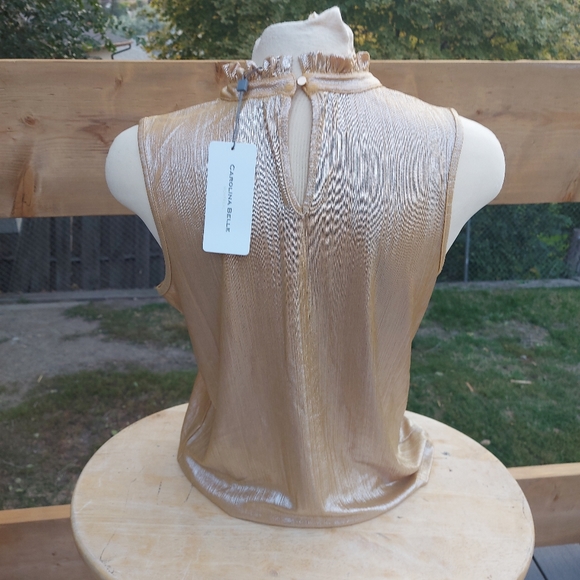 NWT Carolina Belle Size small Gold Tank - Picture 5 of 6